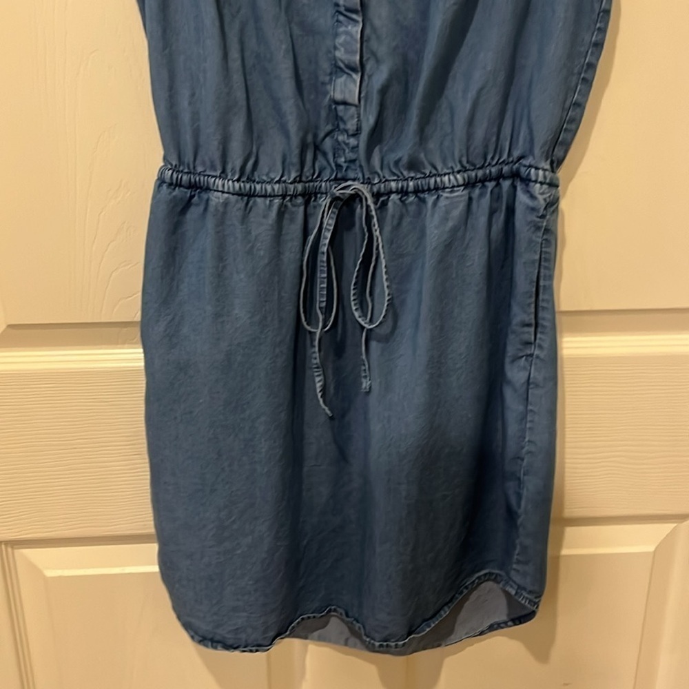 Gap denim sleeveless dress, XS 🔵 - Picture 3 of 6